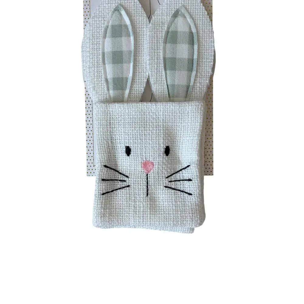 Cupcakes & Cashmere Bunny Rabbit Utensil Holders Set of 4 Easter New